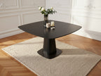 Noa - Table À Manger Carrée 120 Cm Placage Chêne