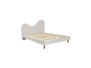 Celina - Cama - Tela Bouclette Con Lamas Macizas