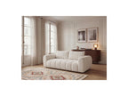 Nesty - Fixed Straight 3-Seater Sofa - Mottled Fabric