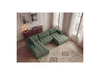 Nesty - Fixed Panoramic Sofa - Textured Fabric - Right-Hand Corner