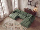 Nesty - Canapé Panoramique Fixe - Tissu Chiné - Angle Gauche