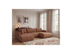 Nesty - Fixed Panoramic Sofa - Textured Fabric - Right-Hand Corner