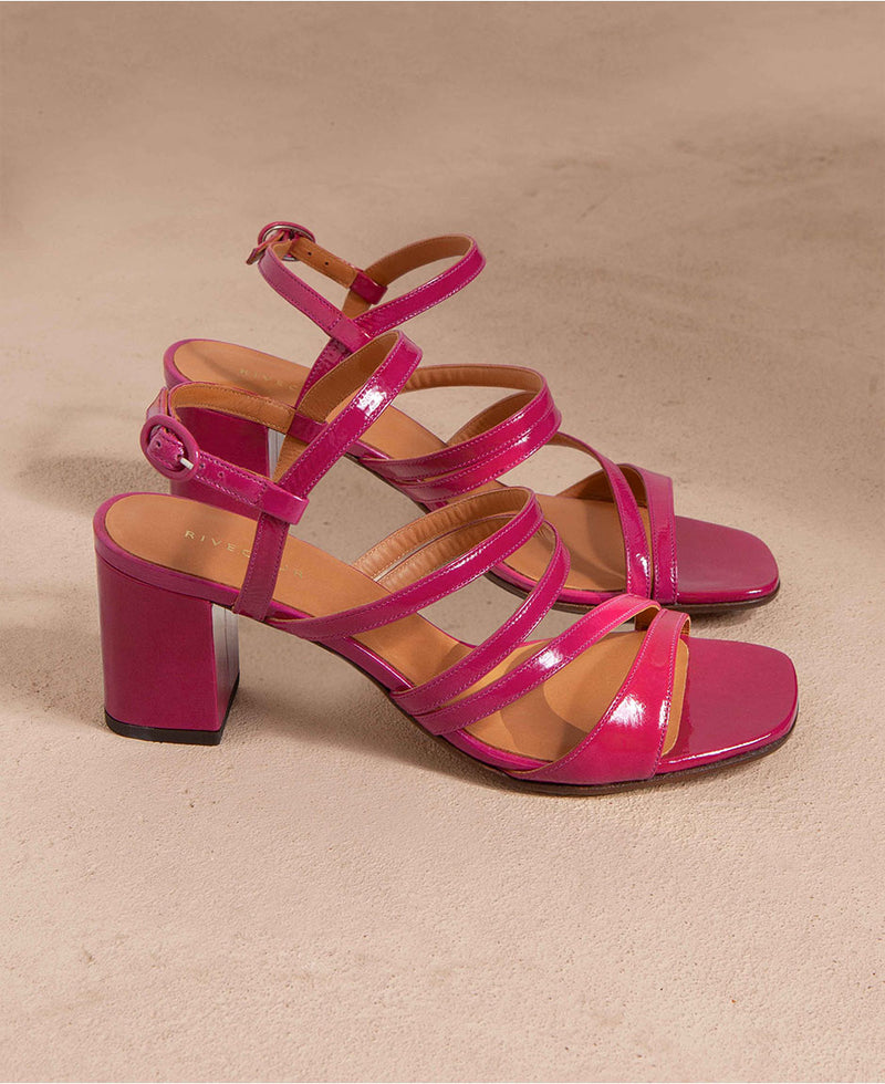 Sandals N°653 Raspberry