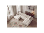 Nesty - Fixed Panoramic Sofa - Textured Fabric - Left-Hand Corner