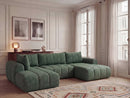 Nesty - Canapé Panoramique Fixe - Tissu Chiné - Angle Droit