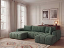 Nesty - Canapé Panoramique Fixe - Tissu Chiné - Angle Gauche