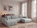 Nesty - Canapé Panoramique Fixe - Tissu Chiné - Angle Droit