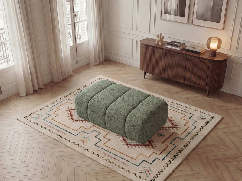 Nesty - Pouf - Tissu Chiné
