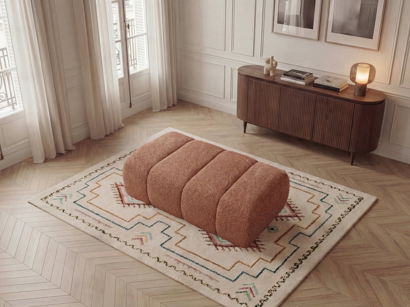 Nesty - Pouf - Tissu Chiné
