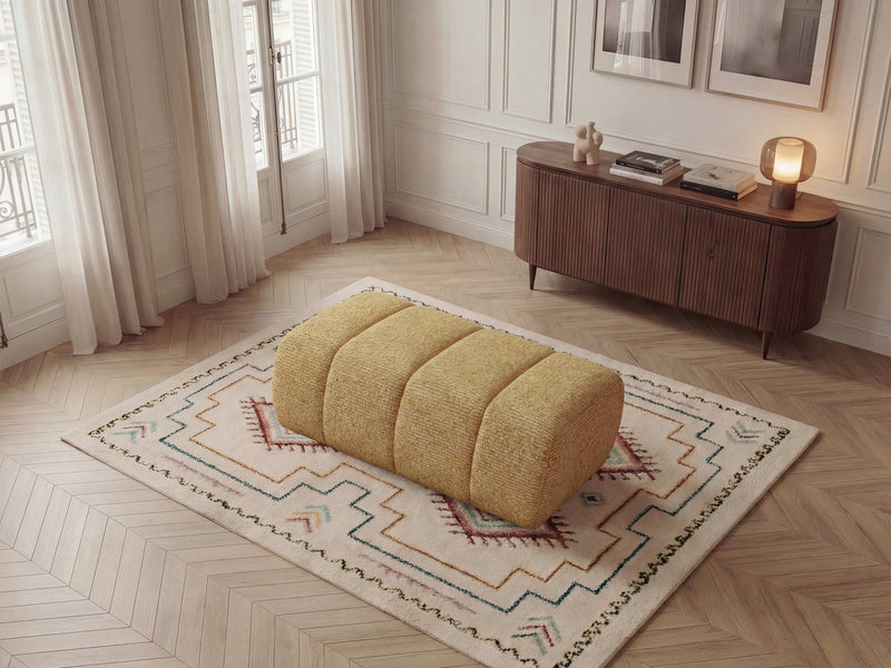 Nesty - Pouf - Tissu Chiné