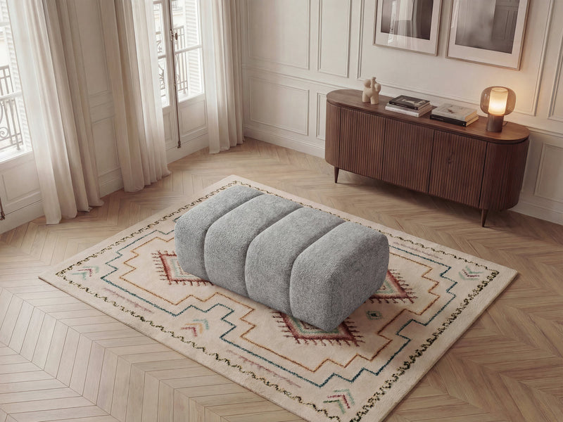 Nesty - Pouf - Tissu Chiné