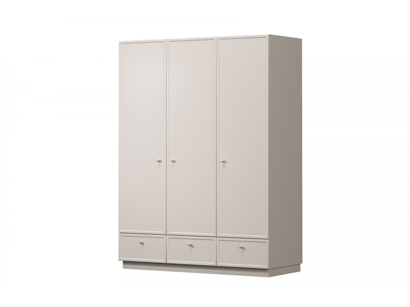 Lorina - Armoire 3 Portes 3 Tiroirs