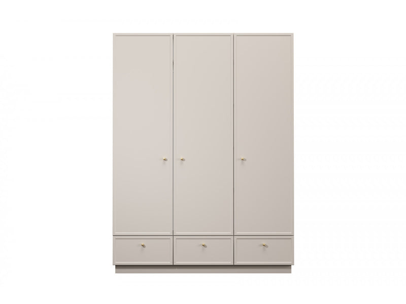 Lorina - Armoire 3 Portes 3 Tiroirs