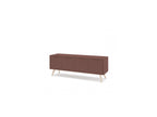 4-Door Capus Lacquered Pine TV Unit Terracotta