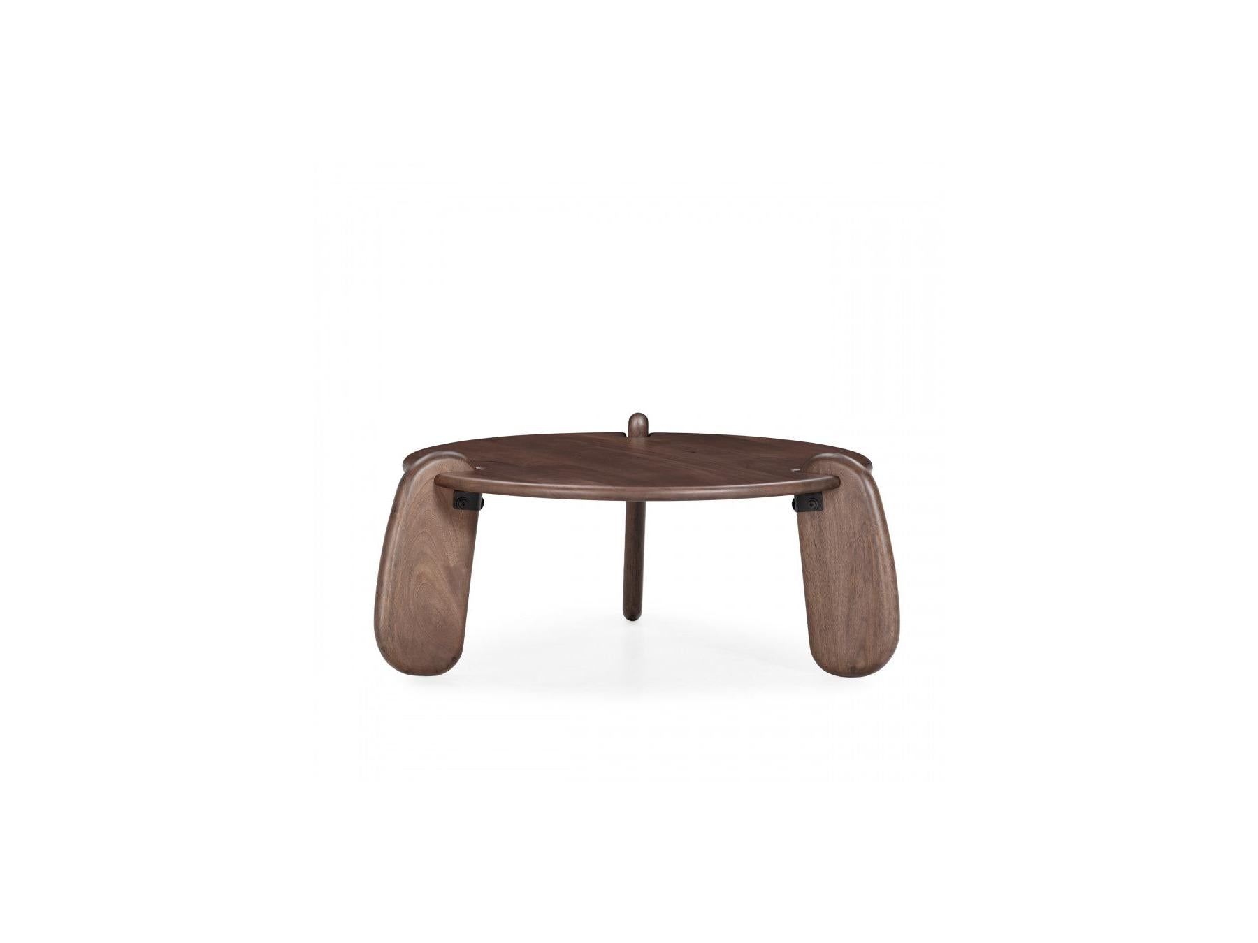 Helio - Round Helio Coffee Table in Solid Mango Wood