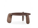 Helio - Table Basse Ronde Helio Bois Massif De Manguier