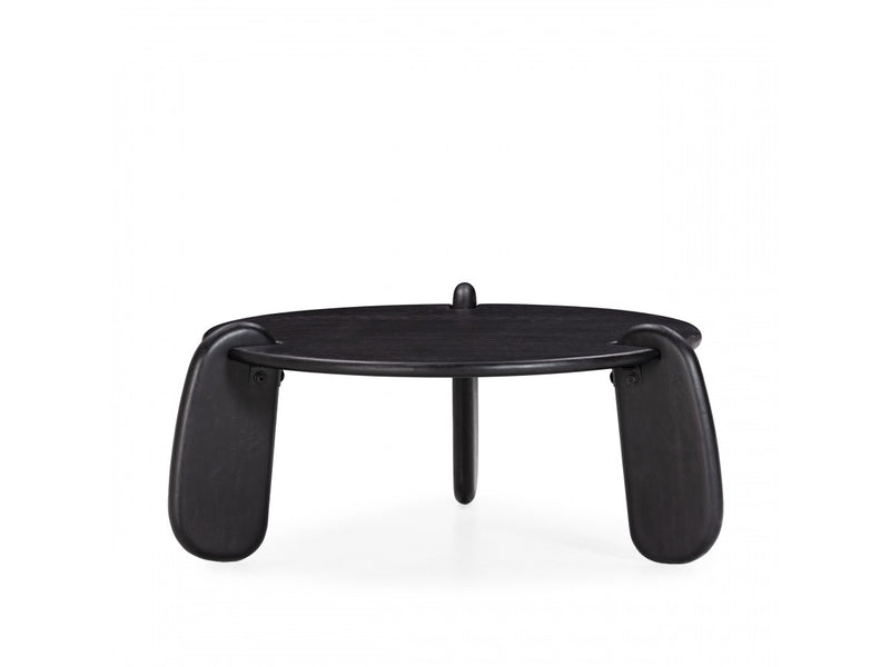 Helio - Table Basse Ronde Helio Bois Massif De Manguier