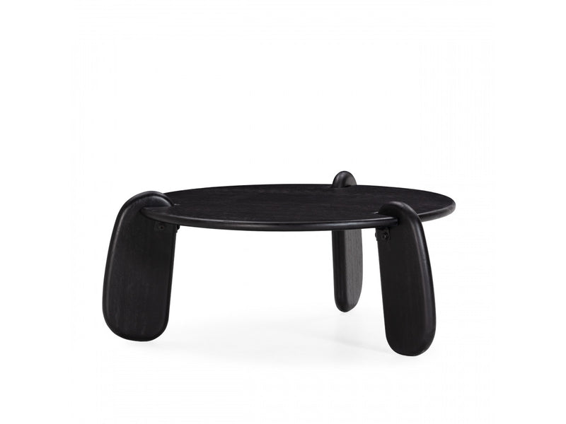 Helio - Table Basse Ronde Helio Bois Massif De Manguier