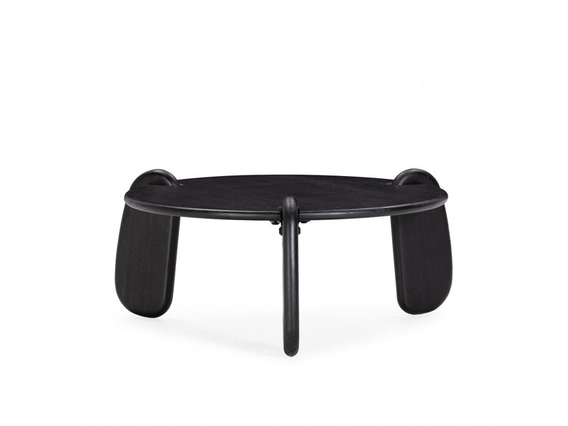 Helio - Table Basse Ronde Helio Bois Massif De Manguier