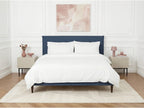 Sary - Cama con lamas macizas - Patas de madera de wengué