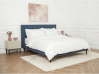 Sary - Cama con lamas macizas - Patas de madera de wengué