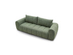 Nesty - Fixed Straight 3-Seater Sofa - Mottled Fabric