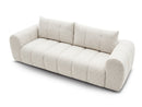 Nesty - Canapé Droit Fixe 3 Places - Tissu Chiné