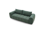 Nesty - Fixed Straight 3-Seater Sofa - Mottled Fabric