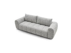 Nesty - Fixed Straight 3-Seater Sofa - Mottled Fabric