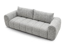 Nesty - Canapé Droit Fixe 3 Places - Tissu Chiné