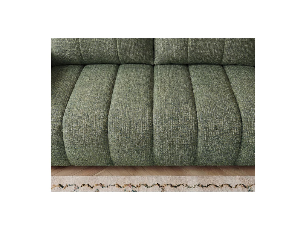 Nesty - Fixed Straight 3-Seater Sofa - Mottled Fabric