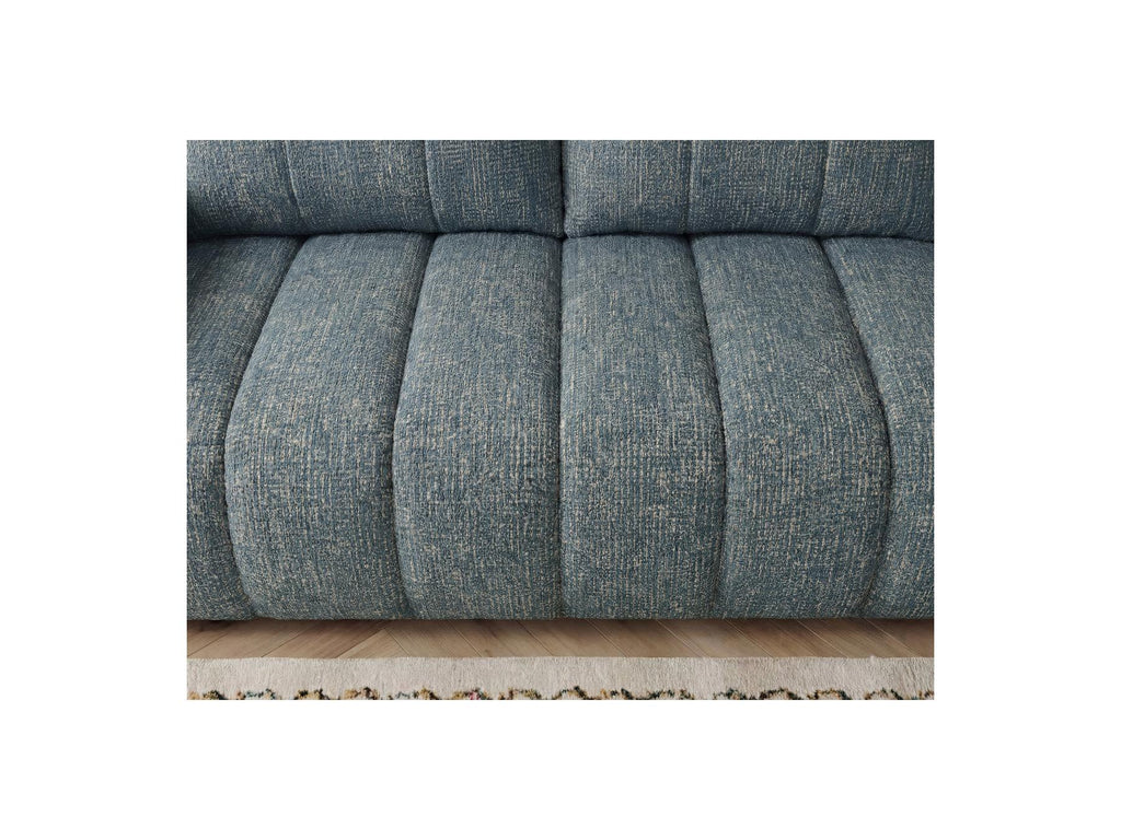 Nesty - Fixed Straight 3-Seater Sofa - Mottled Fabric