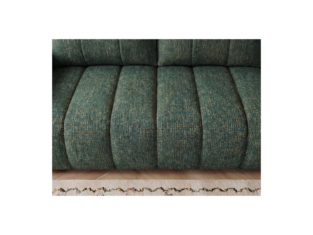 Nesty - Fixed Straight 3-Seater Sofa - Mottled Fabric
