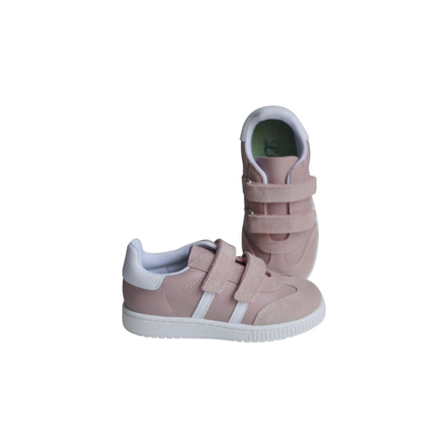 Baskets Souples Scratchs Cléo - Cuir Vieux Rose - Fille