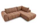 Nesty - Canapé D'Angle L Fixe - Tissu Chiné - Angle Droit