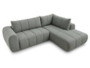 Nesty - Canapé D'Angle L Fixe - Tissu Chiné - Angle Droit