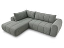 Nesty - Canapé D'Angle L Fixe - Tissu Chiné - Angle Gauche