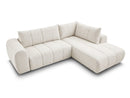 Nesty - Canapé D'Angle L Fixe - Tissu Chiné - Angle Droit