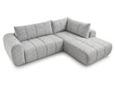 Nesty - Canapé D'Angle L Fixe - Tissu Chiné - Angle Droit