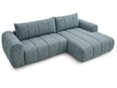Nesty - Canapé D'Angle Fixe - Tissu Chiné - Angle Droit