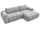 Nesty - Canapé D'Angle Fixe - Tissu Chiné - Angle Droit