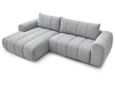 Nesty - Canapé D'Angle Fixe - Tissu Chiné - Angle Gauche
