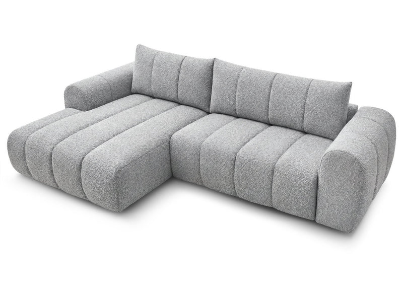 Nesty - Canapé D'Angle Fixe - Tissu Chiné - Angle Gauche