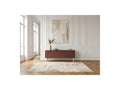 4-Door Capus Lacquered Pine TV Unit Terracotta