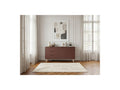 Capus - Buffet 2 Portes 3 Tiroirs 140 Cm Pin Laqué Terracotta