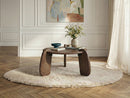 Helio - Table Basse Ronde Helio Bois Massif De Manguier
