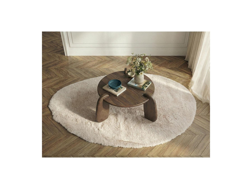 Helio - Round Helio Coffee Table in Solid Mango Wood