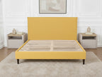 Sary - Cama con lamas macizas - Patas de madera de wengué