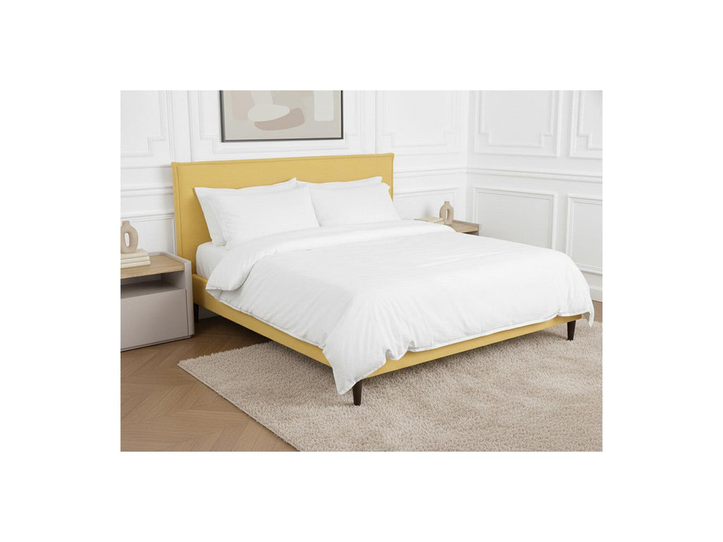 Sary - Cama con lamas macizas - Patas de madera de wengué