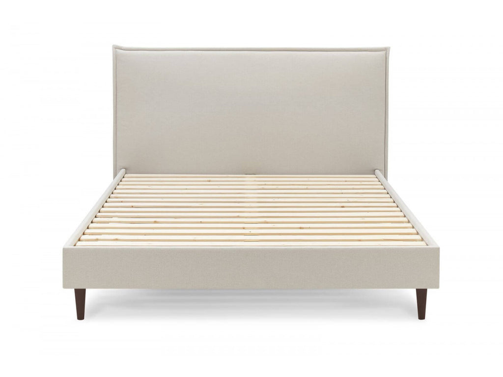 Sary - Cama con lamas macizas - Patas de madera de wengué